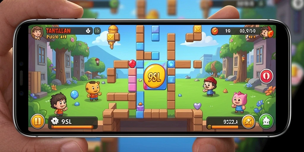 Tampilan gameplay 9SL yang menantang dan menarik.