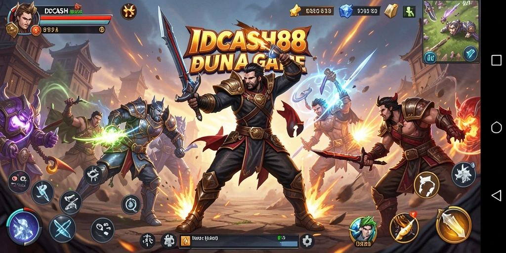 Gameplay pertarungan epik yang mendebarkan di IDCASH88.