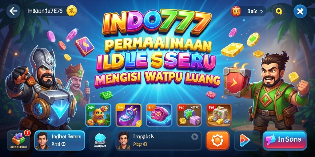 Gameplay seru INDO777 dengan elemen Idle yang menarik.