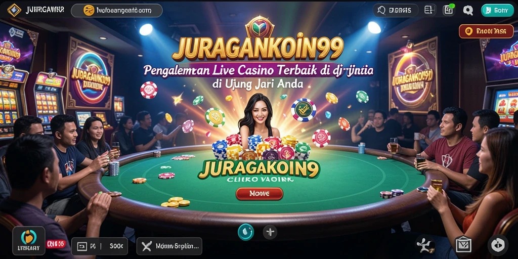Tampilan permainan <strong>Live Casino</strong> yang memukau dari JURAGANKOIN99.