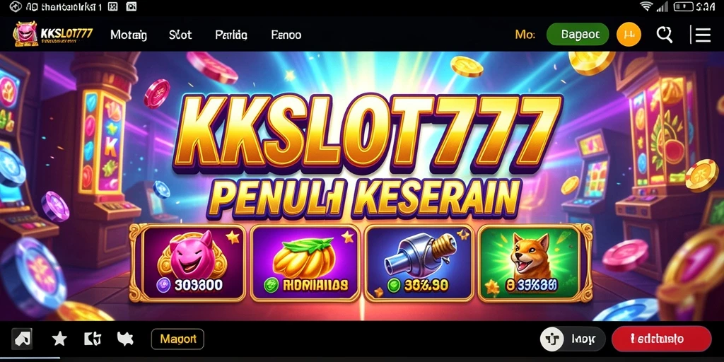 Tampilan gameplay KKSLOT777 yang mengasyikkan dan penuh warna.