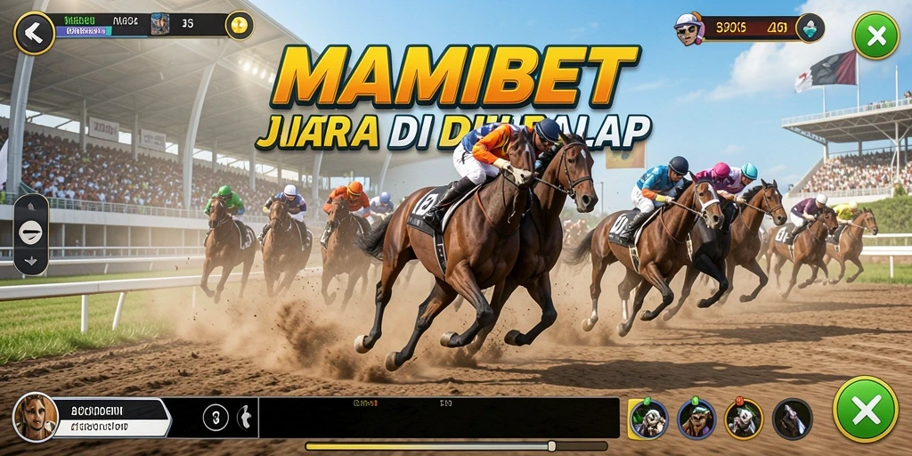 Tampilan gameplay MAMIBET yang penuh aksi dan kecepatan.
