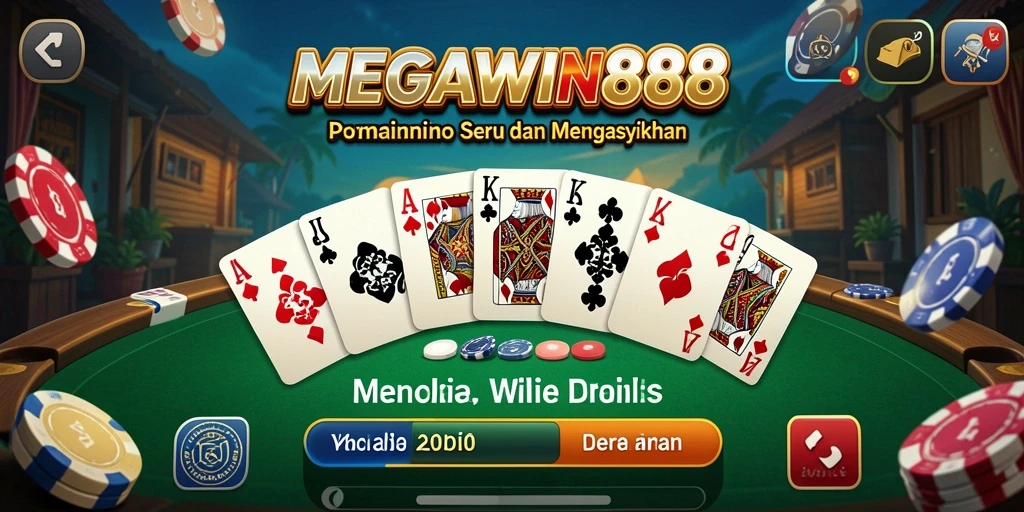 Tangkapan layar gameplay MEGAWIN888 yang menampilkan serunya permainan Domino.