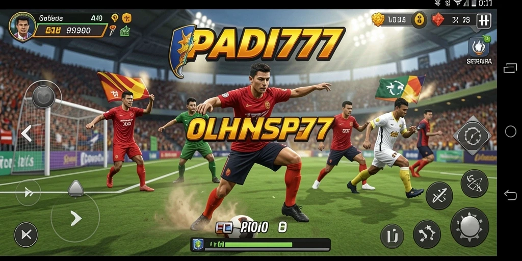 Tampilan utama gameplay PADI777 dengan aksi olahraga yang mendebarkan.