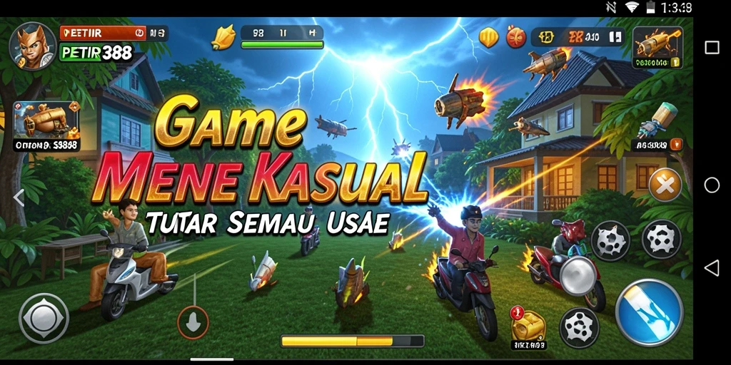 Tampilan gameplay PETIR388 yang ceria dan mengasyikkan.