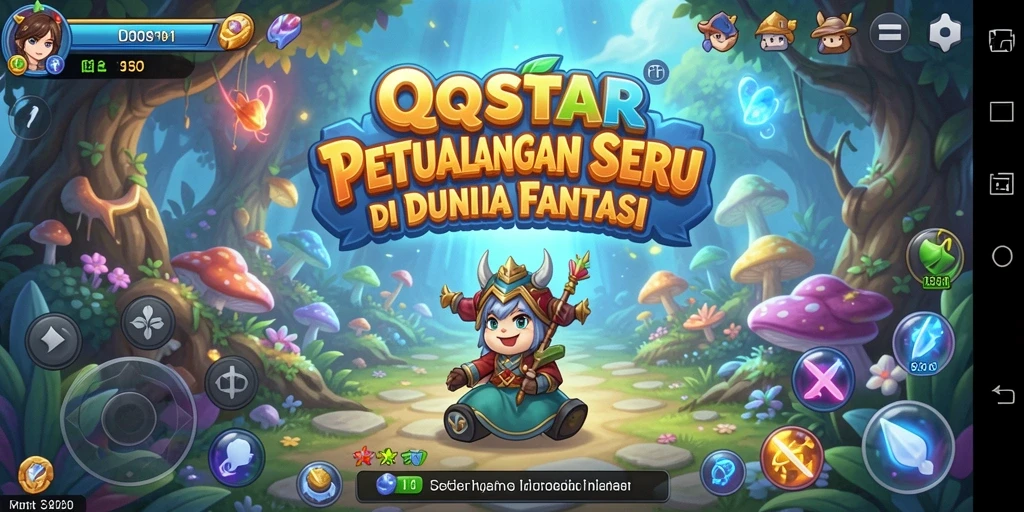 Screenshot gameplay QQSTAR menampilkan petualangan yang mendebarkan.