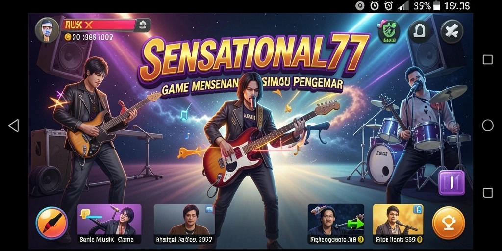 Tampilan gameplay SENSATIONAL77 yang dinamis dan interaktif.