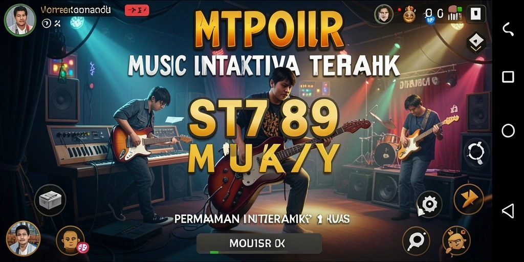 Screenshot ST789 menampilkan gameplay musik yang seru dan interaktif.