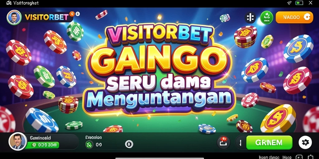 Tampilan menawan dari gameplay Bingo di VISITORBET.